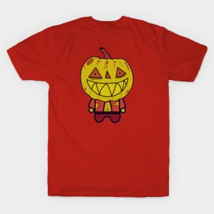Green Zombie Pumpkin Man of Halloween (Version 2) T-Shirt